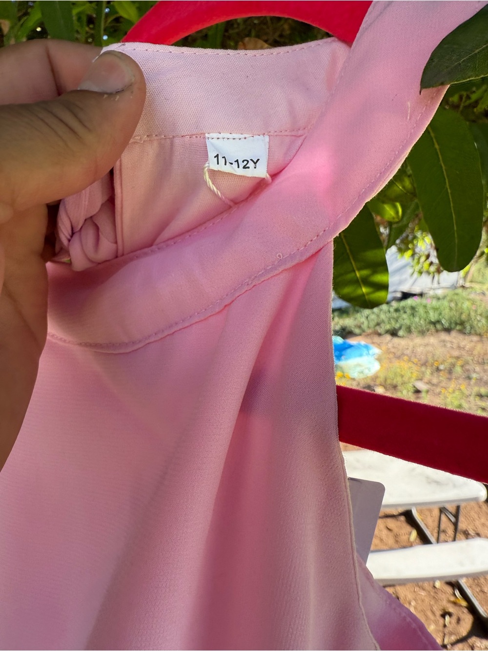 Pink Ruffled Tiered Maxi Dress - Picture 3 of 3